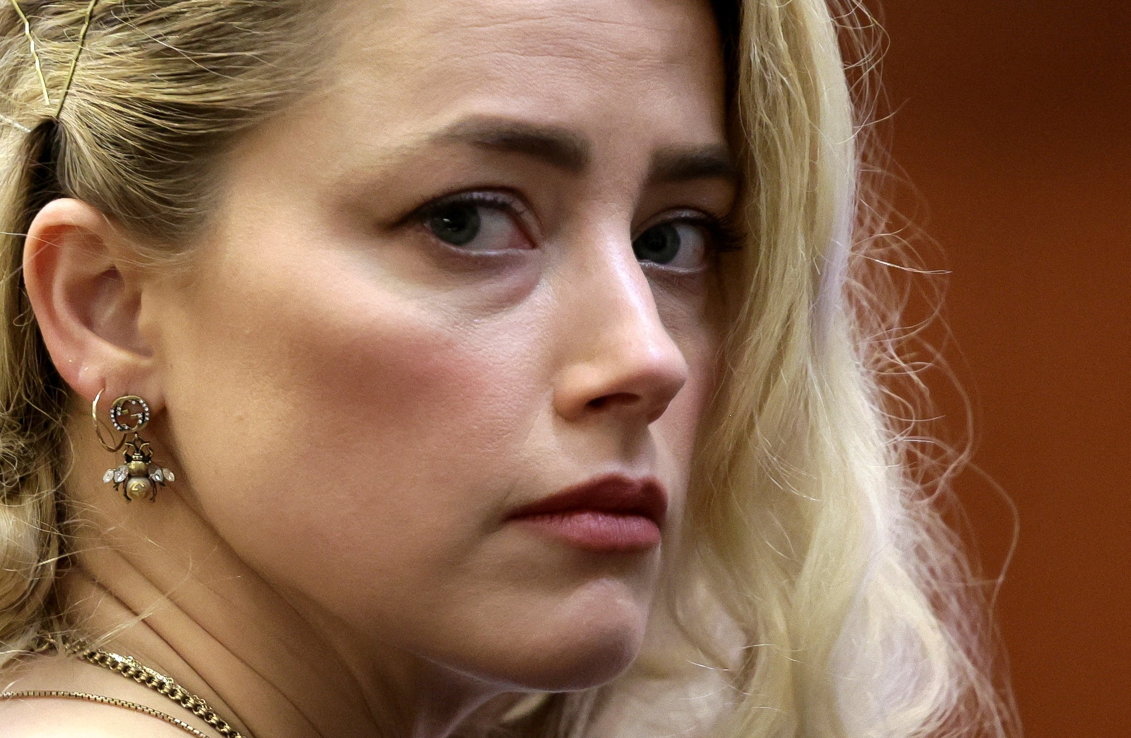 La actriz Amber Heard, antes de que el jurado dicte sentencia. - Evelyn Hockstein/Reuters