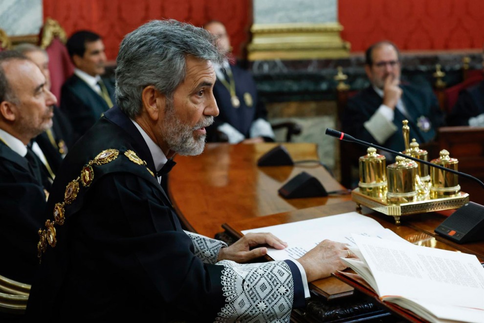 El presidente del Tribunal Supremo y del Consejo General del Poder Judicial, Carlos Lesmes. -J.J. Guillén / EFE 