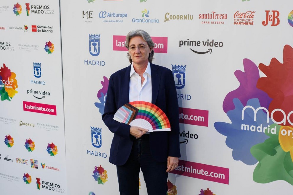 Marta Higueras, posa en el photocall del acto de entrega de los Premios MADO Madrid Orgullo 2022 en julio de 2022.- Alejandro Martínez Vélez / Europa Press