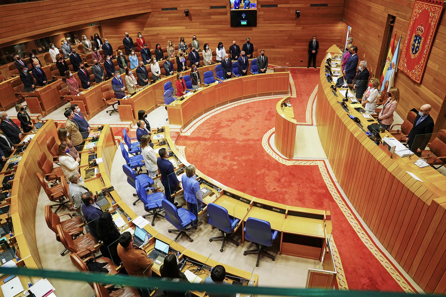 Vista general del pleno del Parlamento de Galicia, en una foto de archivo. E.P./Álvaro Ballesteros