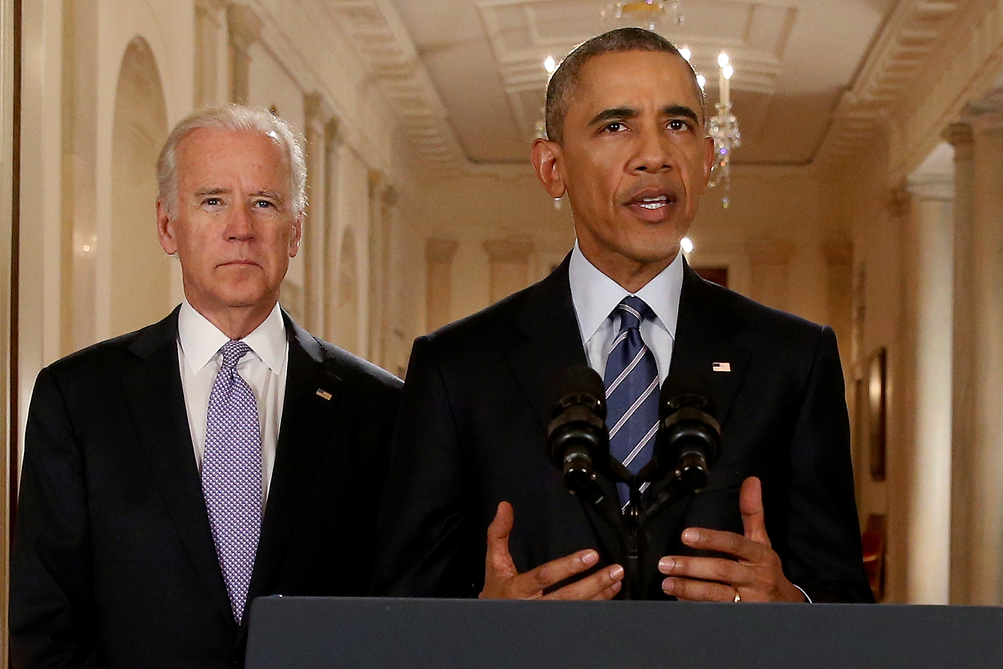 Joe Biden y Barack Obama. - Reuters