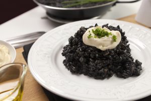 Black rice with cuttlefish recipe