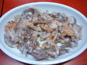 Sannakji o pulpo semivivo coreano. 