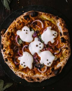 Pizza de Halloween. 