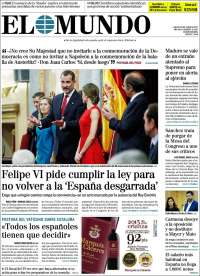 La traición de Felipe VI vista por la prensa del Régimen