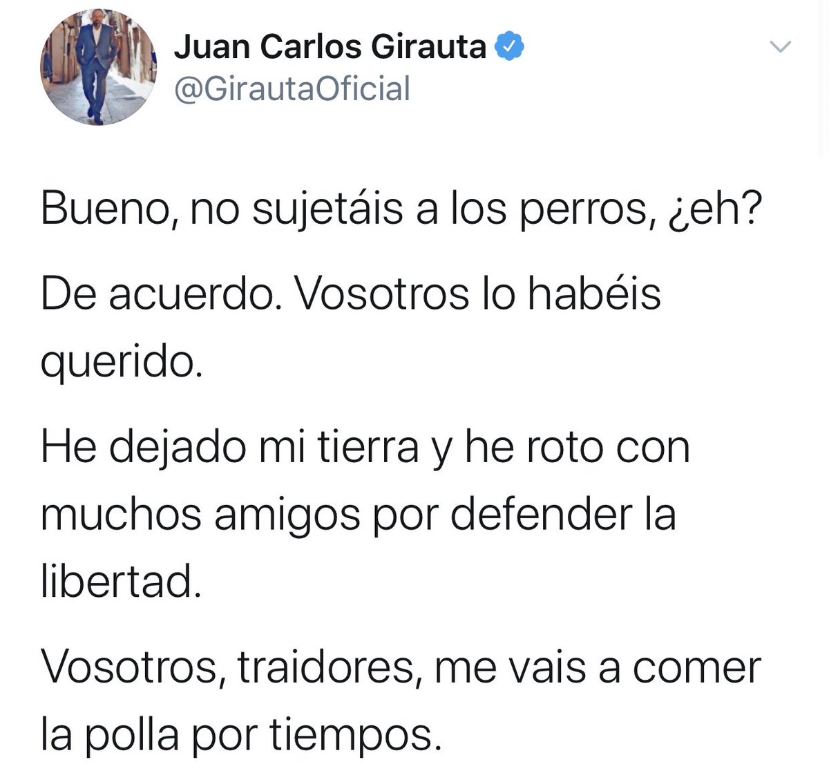 Juan Carlos Girauta, en Twitter.