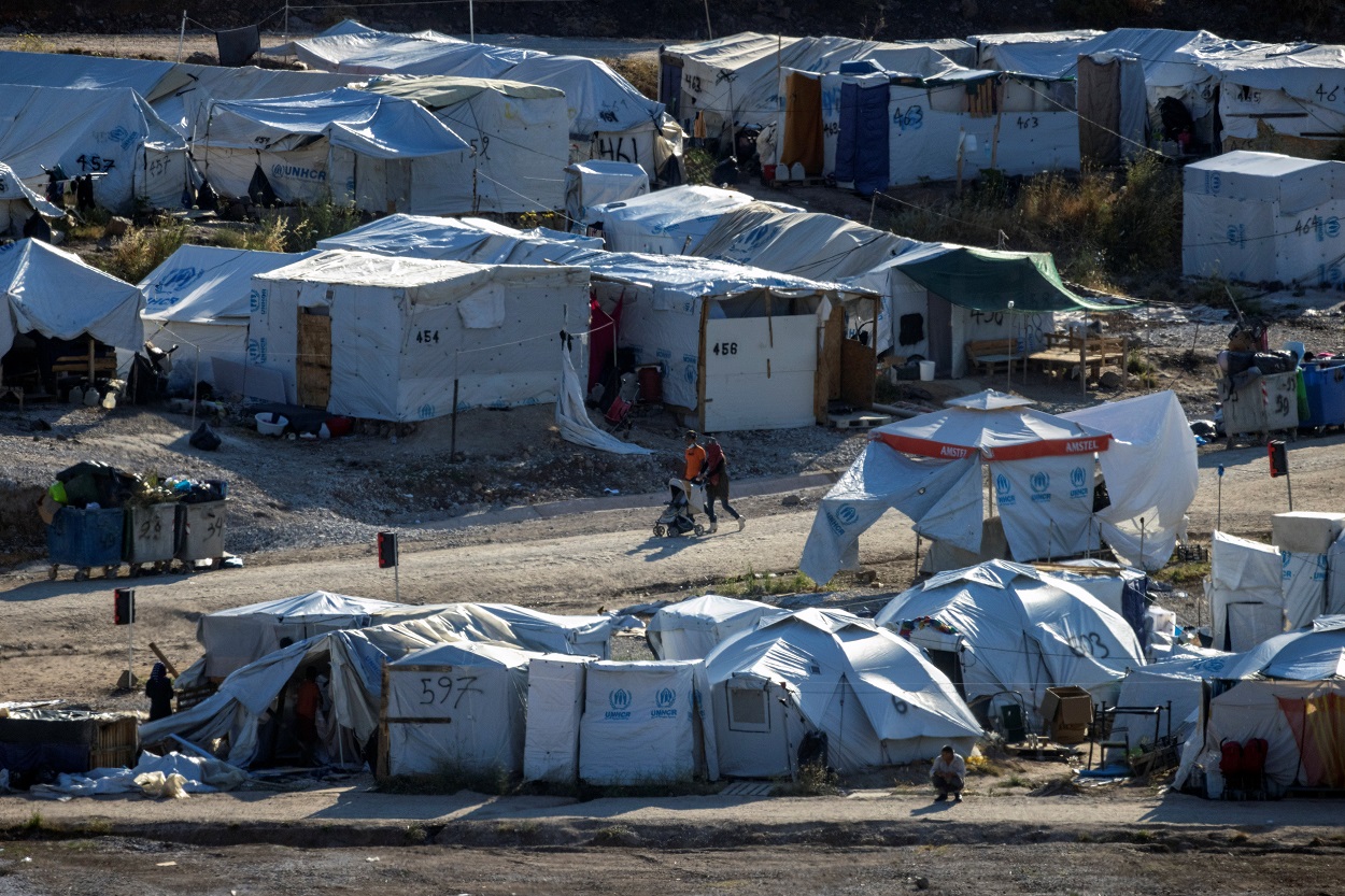 Vista del campo de refugiados Mavrovouni, en la isla griega de Lesbos. REUTERS/Alkis Konstantinidis