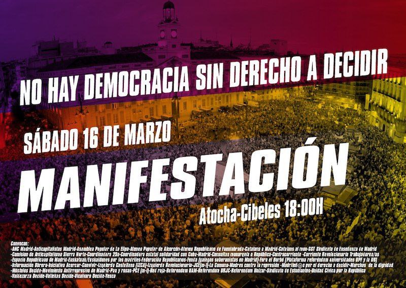 #16M a Madrid, una oportunitat davant la deriva autoritària