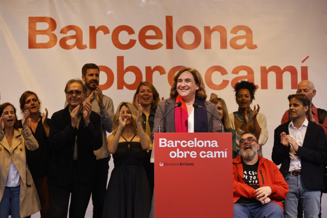 Acte de campanya de Barcelona en Comú a les darreres eleccions municipals.