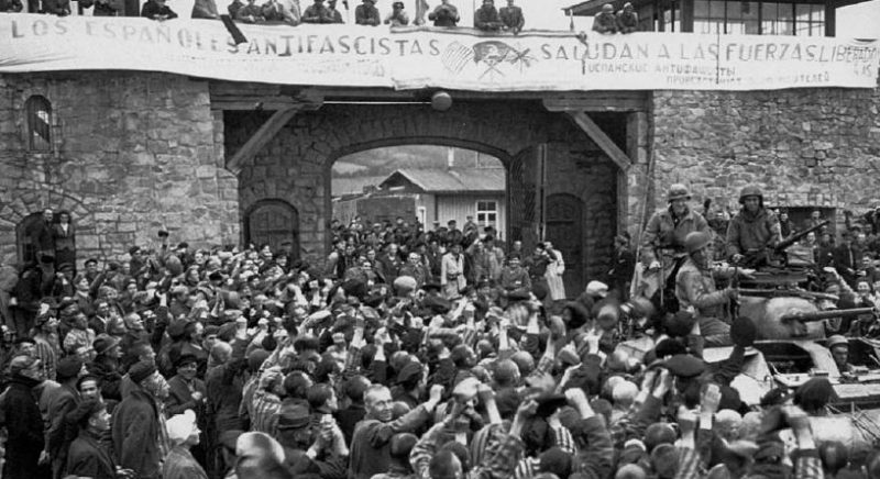 La liberación del campo nazi Mauthausen