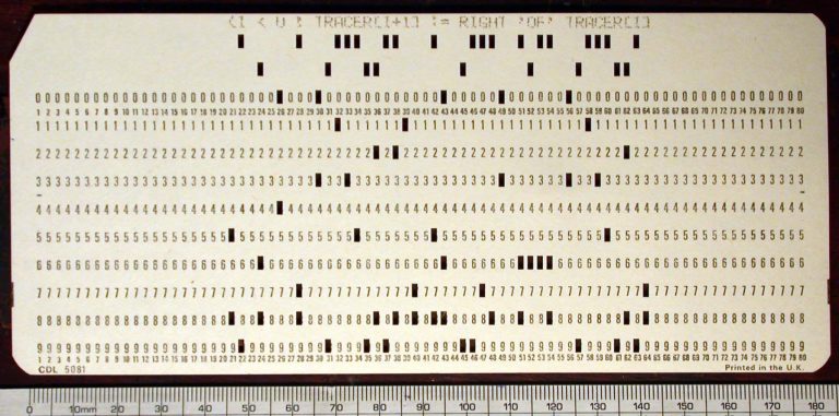 When Were Punch Cards Used