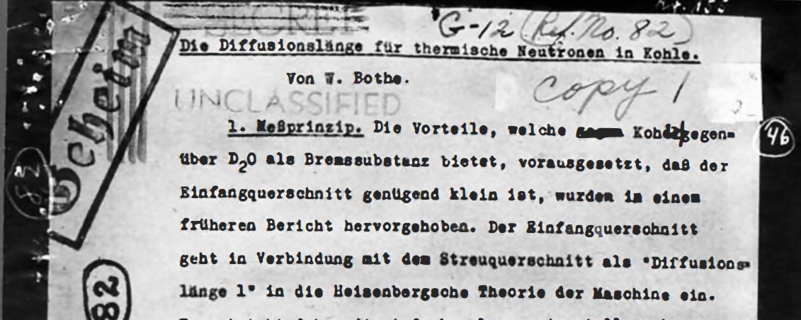 Los documentos secretos del proyecto atómico nazi.