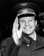 Yuri Gagarin durante una visita a Suecia, en 1964.