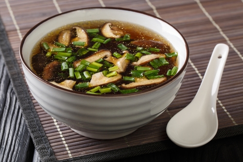 Receta de sopa china de setas shiitake y enoki – Pato confinado