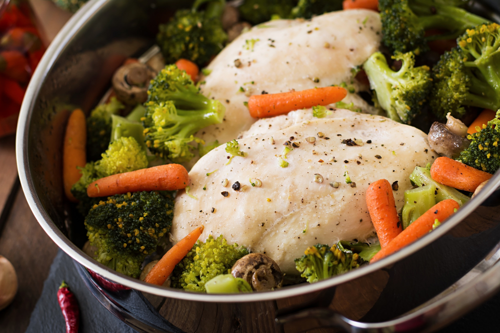 Introducir 42+ imagen recetas de pollo con verduras al vapor - Abzlocal.mx