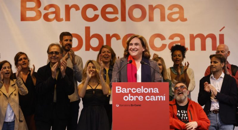 Acte de campanya de Barcelona en Comú a les darreres eleccions municipals.