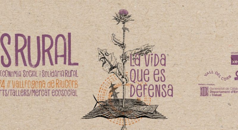 Cartell del FESSRural 2024, el Festival de l’Economia Social i Solidària de Catalunya, impulsat per la Xarxa d’Economia Solidària de Catalunya (XES)